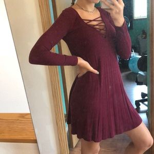 Maroon American eagle dress👠
